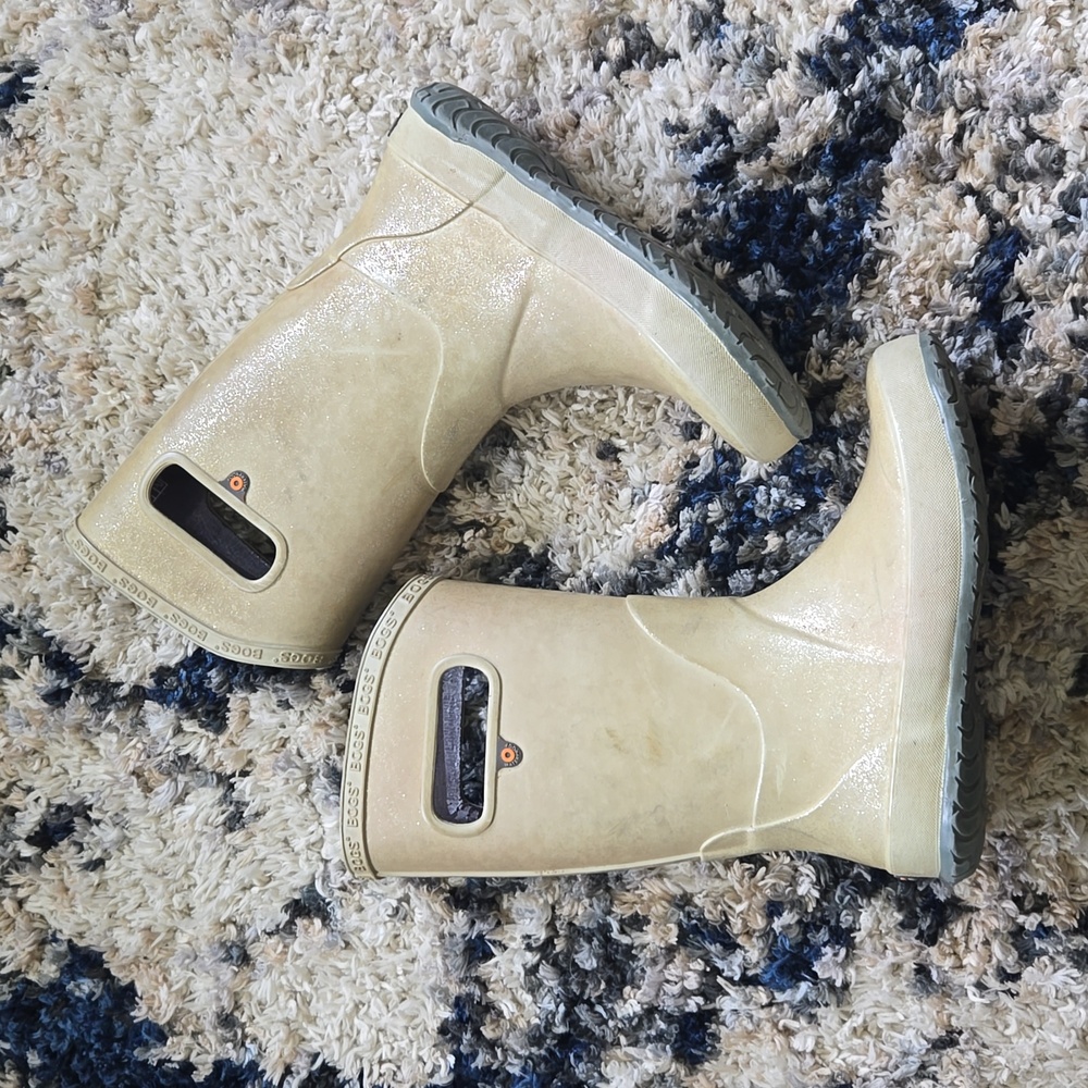 Bogs Kids Youth Glitter Rainboots Size 2